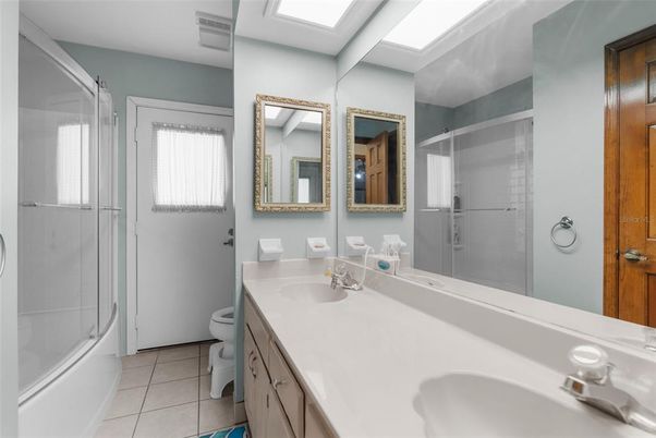Bathroom, Dual Sink Vanities, Glass Shower, Interior