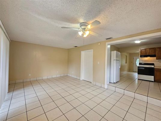 Empty room, Interior, Kitchen, Stainless Steel Appliances