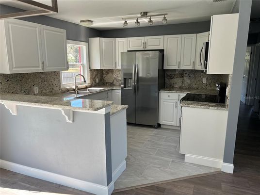 Interior, Kitchen, Wood Texture Flooring