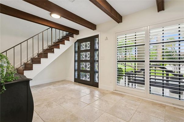 Interior, Recessed Lighting, Wooden Beams