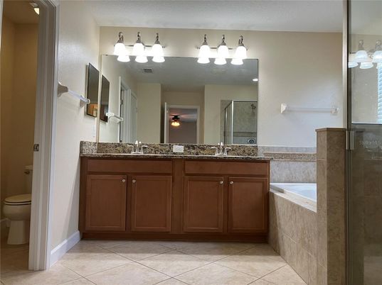 Bathroom, Dual Sink Vanities, Glass Shower, Interior