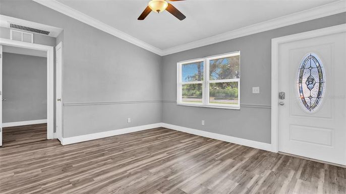 Empty room, Interior, Wood Texture Flooring