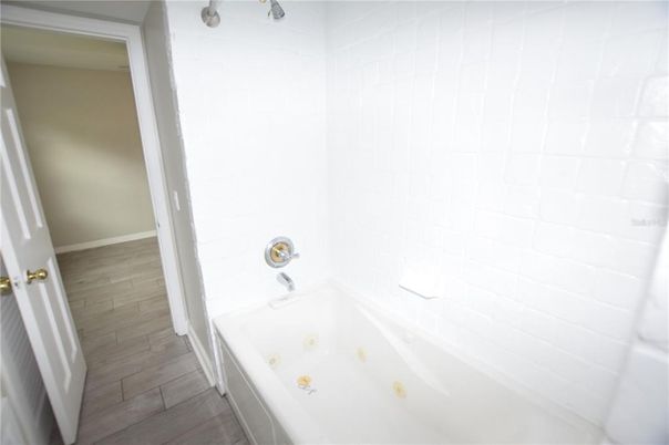 Bathroom, Interior, Wood Texture Flooring