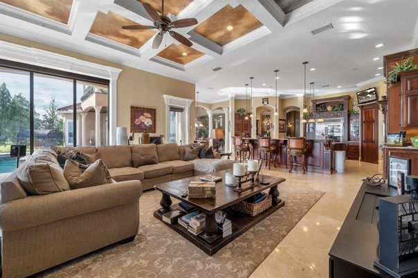 Interior, Living room, Pendant Lights, Recessed Lighting