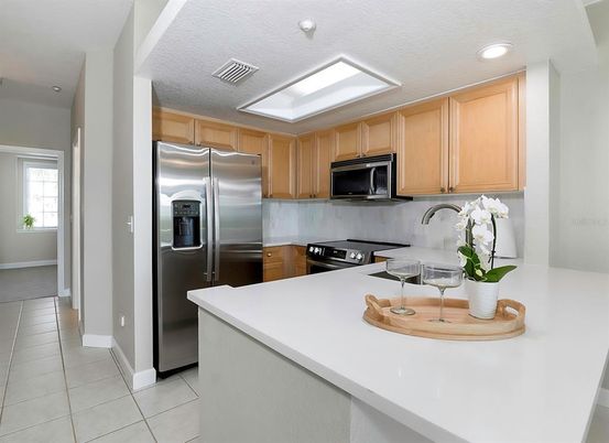 Interior, Kitchen, Recessed Lighting, Stainless Steel Appliances