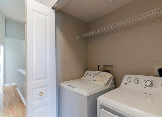 Interior, Utility Closets, Washer, Wood Texture Flooring
