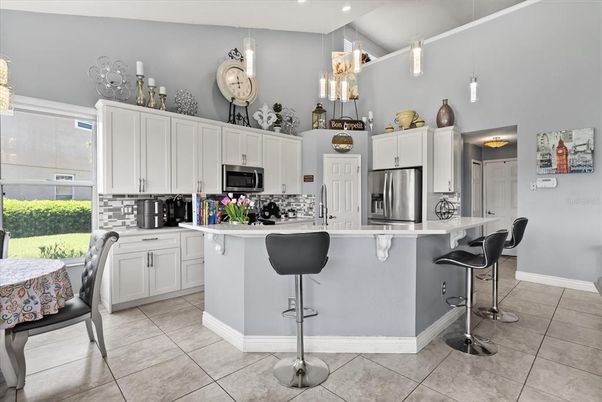 Interior, Kitchen, Pendant Lights, Recessed Lighting, Stainless Steel Appliances