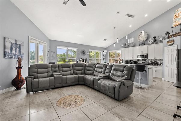 Interior, Kitchen, Living room, Pendant Lights, Recessed Lighting