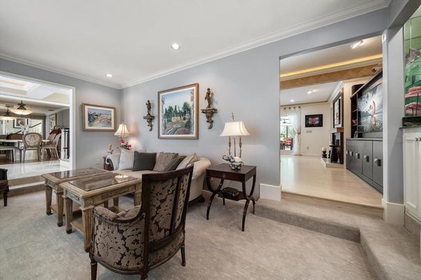 Dining room, Interior, Recessed Lighting