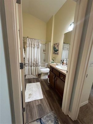 Bathroom, Interior, Wood Texture Flooring