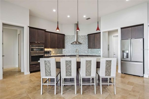 Interior, Kitchen, Pendant Lights, Recessed Lighting, Stainless Steel Appliances