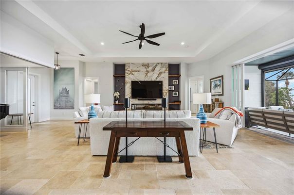 Interior, Living room, Recessed Lighting