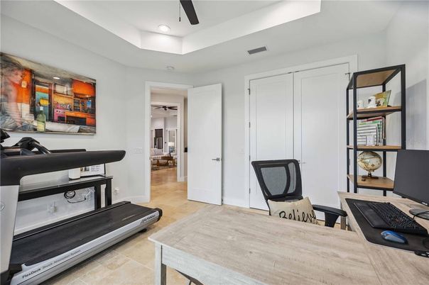 Home Office, Interior, Recessed Lighting