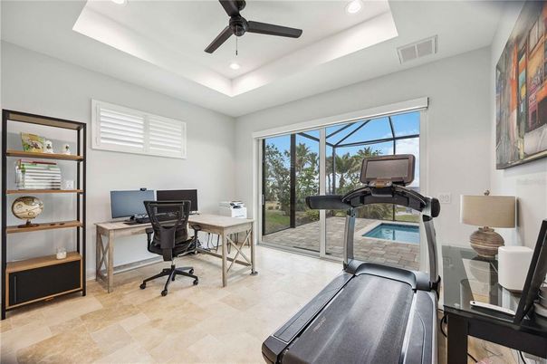 Fitness Equipment, Home Office, Interior, Recessed Lighting