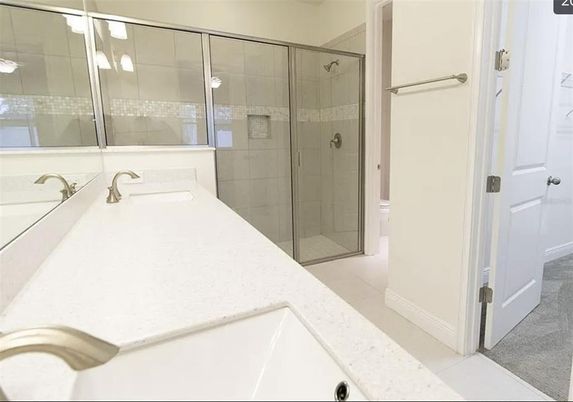 Bathroom, Glass Shower, Interior