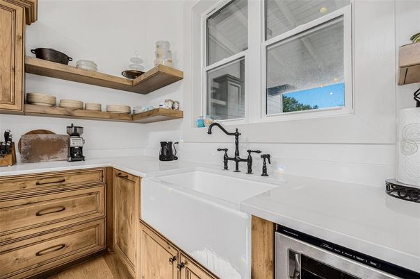 Interior, Kitchen, Wood Texture Flooring