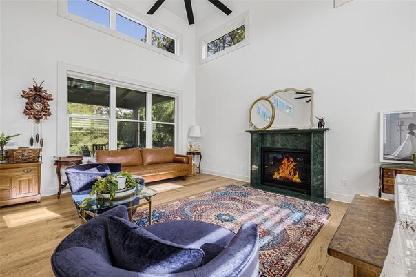 Fireplace, Interior, Living room, Wood Texture Flooring