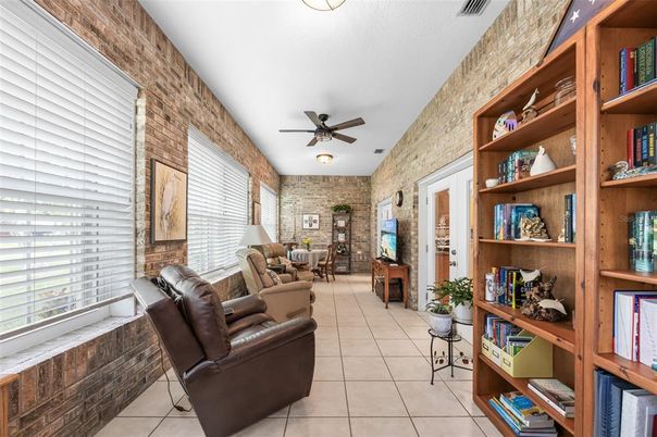 Interior, Living room, Stone Walls