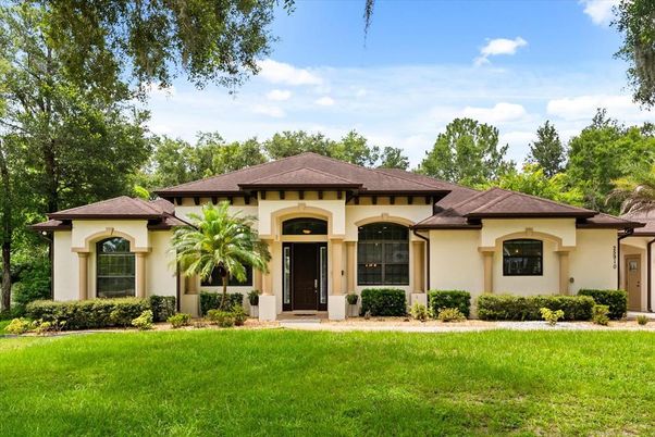 Backyard, Exterior, Facade, Mediterranean
