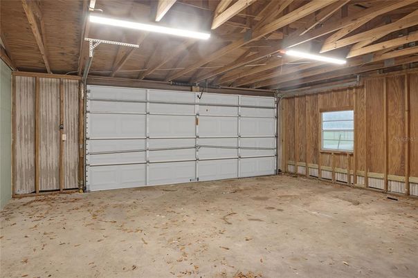 Garage, Interior, Wooden Beams, Wooden Ceilings, Wooden Walls