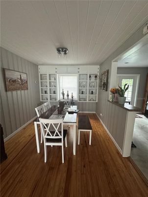 Dining room, Interior, Wood Texture Flooring