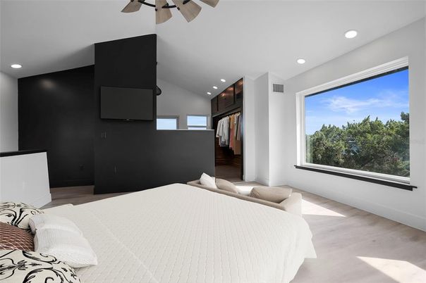 Bedroom, Interior, Recessed Lighting