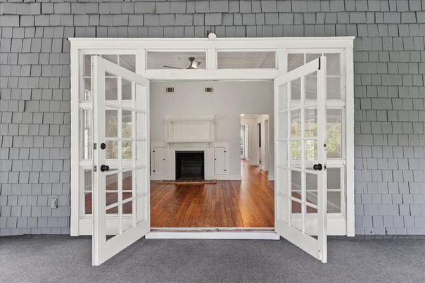 Fireplace, Interior, Wood Texture Flooring