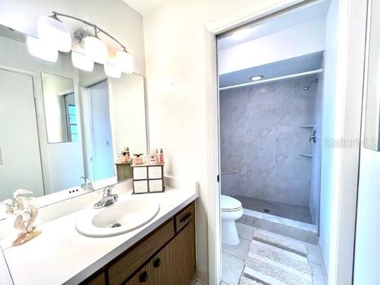 Bathroom, Glass Shower, Interior, Marble Walls