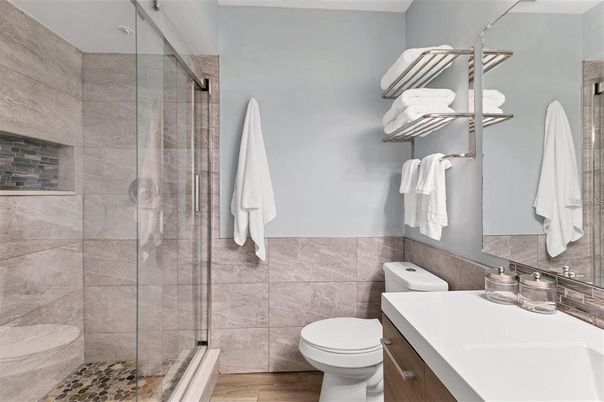 Bathroom, Glass Shower, Interior