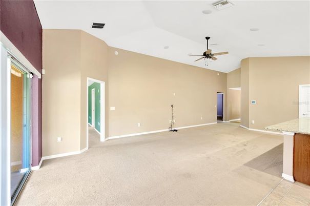 Empty room, Interior, Recessed Lighting