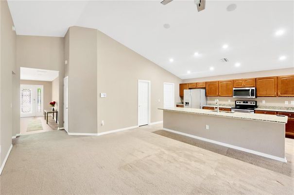 Interior, Kitchen, Recessed Lighting, Stainless Steel Appliances