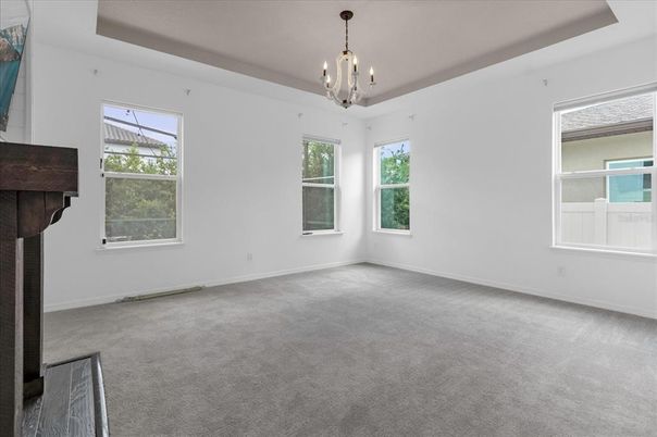 Chandelier, Empty room, Interior