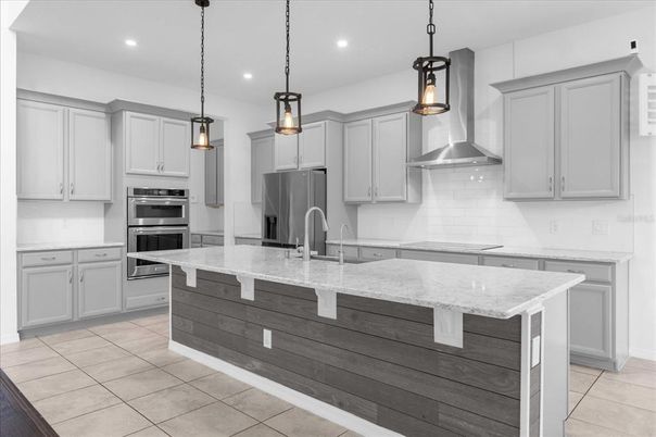Interior, Kitchen, Pendant Lights, Recessed Lighting, Stainless Steel Appliances