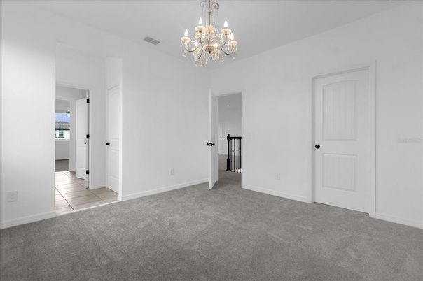 Chandelier, Empty room, Interior