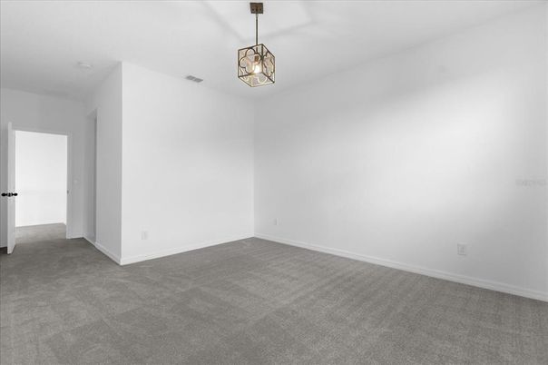 Empty room, Interior, Pendant Lights