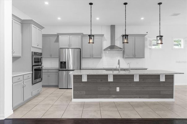 Interior, Kitchen, Pendant Lights, Recessed Lighting, Stainless Steel Appliances