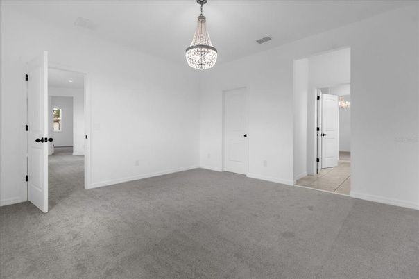Chandelier, Empty room, Interior