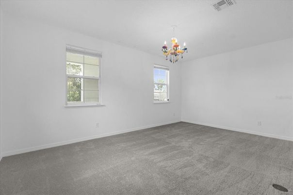 Chandelier, Empty room, Interior