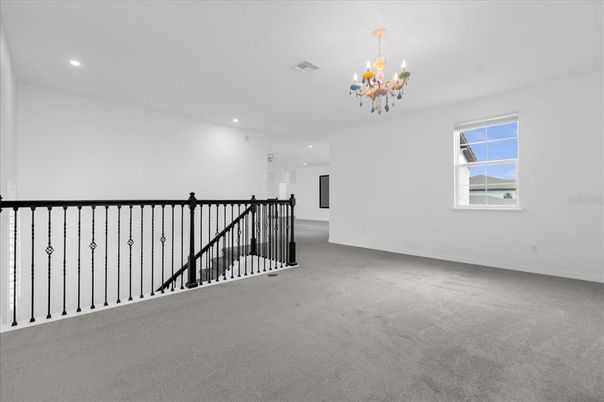 Chandelier, Empty room, Interior, Recessed Lighting