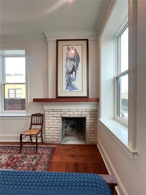Fireplace, Interior, Wood Texture Flooring