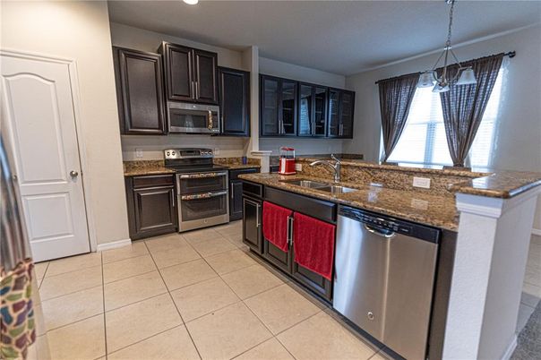 Interior, Kitchen, Pendant Lights, Stainless Steel Appliances