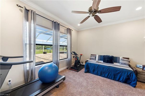 Bedroom, Fitness Equipment, Interior, Recessed Lighting