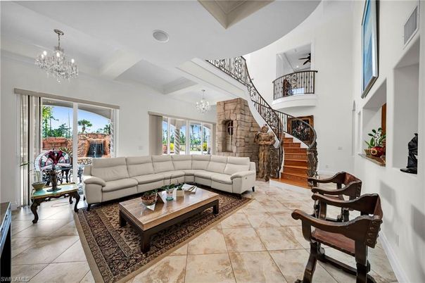Chandelier, Interior, Living room, Recessed Lighting