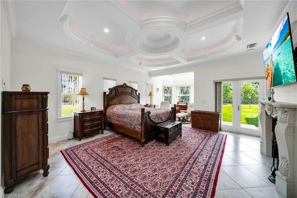 Bedroom, Fireplace, Interior, Recessed Lighting