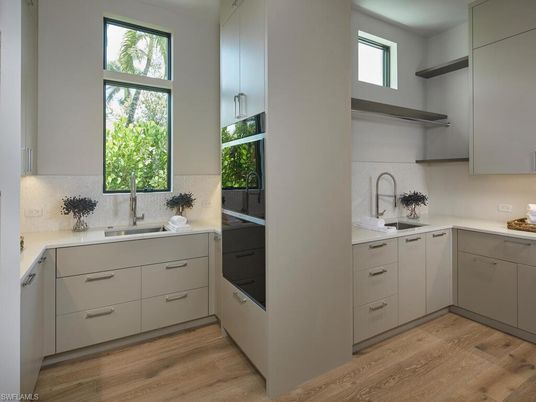 Interior, Kitchen, Wood Texture Flooring