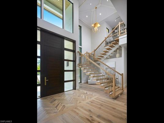 Interior, Pendant Lights, Recessed Lighting, Wood Texture Flooring