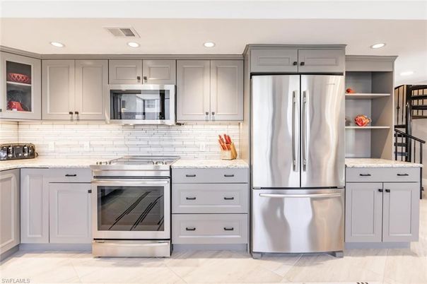 Interior, Kitchen, Recessed Lighting, Stainless Steel Appliances