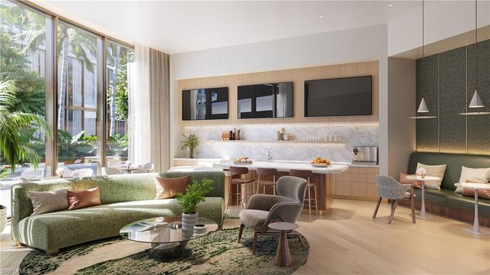 Interior, Living room, Pendant Lights, Recessed Lighting, Wood Texture Flooring