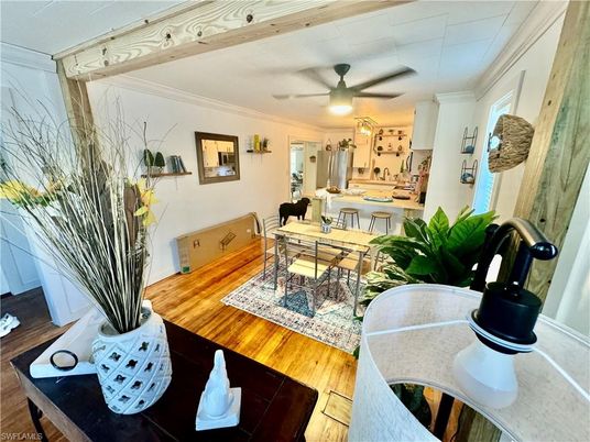 Dining room, Interior, Wood Texture Flooring