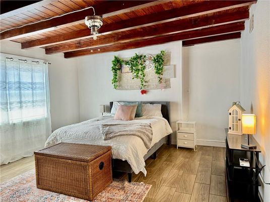 Bedroom, Interior, Wooden Beams, Wooden Ceilings, Wood Texture Flooring